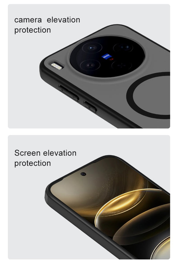 Pre Order, [Estimated Shipping Date: 10 June 2026], Vivo X300 Ultra 5G (6.82 inch) Back Cover | Rugged Frosted MagSnap Series, Black
