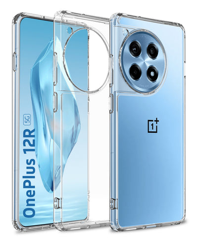 OnePlus 12R 5G (6.78 inch) Back Cover | Ice Crystal Series, Crystal Clear