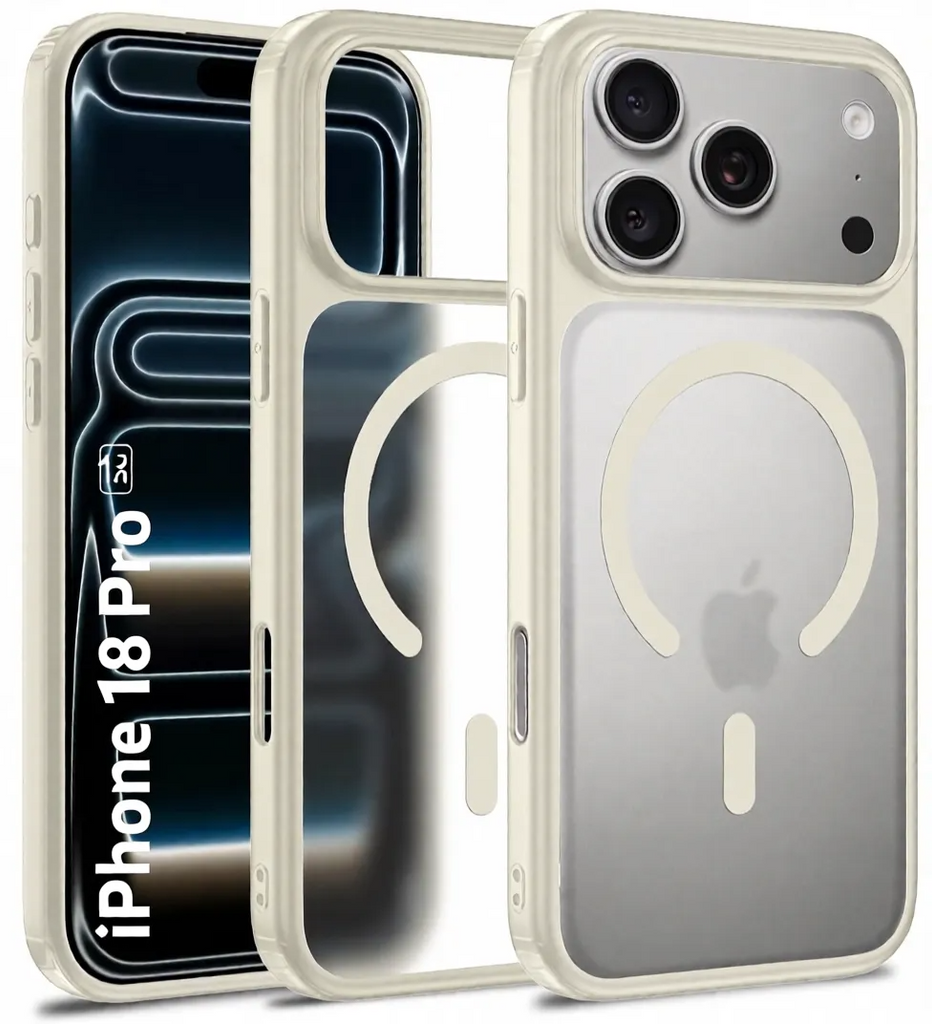 Apple iPhone 18 Pro 5G, 6.3 inch Rugged Frosted MagSnap Back Cover