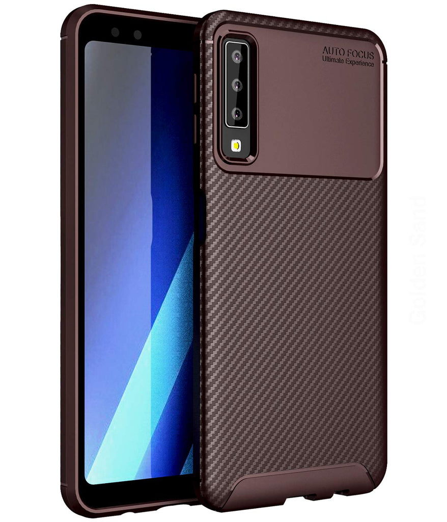 Samsung Galaxy A7 (2018) (6.0 inch) Back Cover | Aramid Fiber Series, Brown
