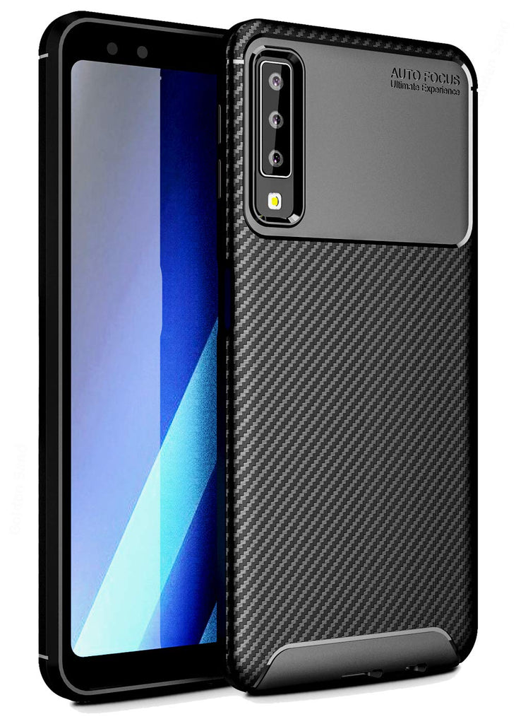 Samsung Galaxy A7 (2018) (6.0 inch) Back Cover | Aramid Fiber Series, Black