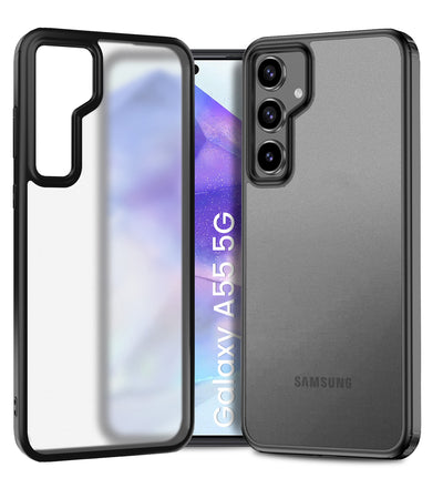 Samsung Galaxy A55 5G (6.6 inch) Back Cover | Rugged Frosted Series, Black