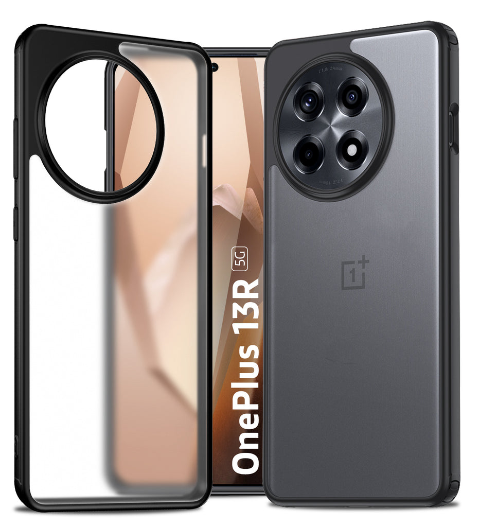 OnePlus 13R 5G, 6.78 inch Rugged Frosted Back Cover