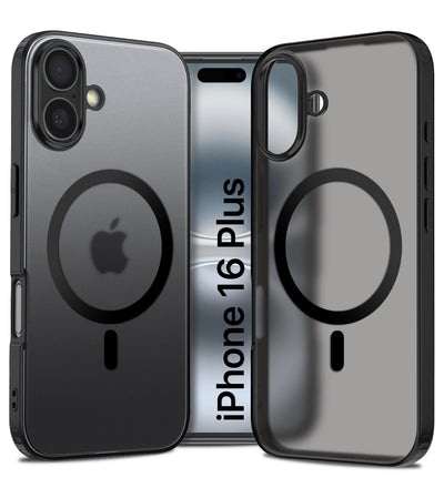 Apple iPhone 16 Plus (6.7 inch) Back Cover | Rugged Frosted MagSnap Series, Black