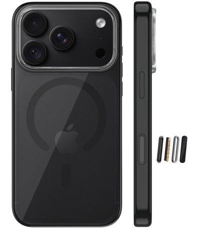 Apple iPhone 18 Pro 5G (6.3 inch) Back Cover | Aura MagSnap Series, Deep Black