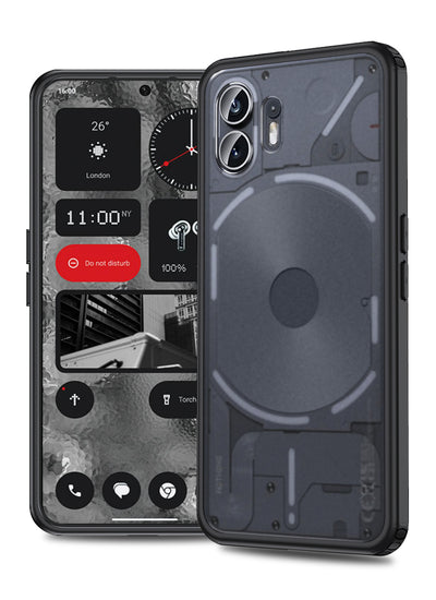 Nothing Phone (2) (6.7 inch) Back Cover | Rugged Frosted Series, Black