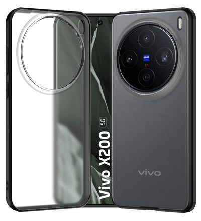 Vivo X200 5G (6.67 inch) Back Cover | Rugged Frosted Series, Black