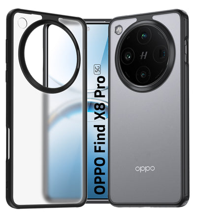 Oppo Find X8 Pro 5G (6.78 inch) Back Cover | Rugged Frosted Series, Black