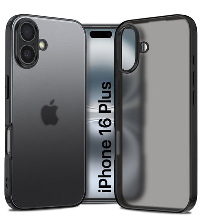 Apple iPhone 16 Plus (6.7 inch) Back Cover | Rugged Frosted Series, Black