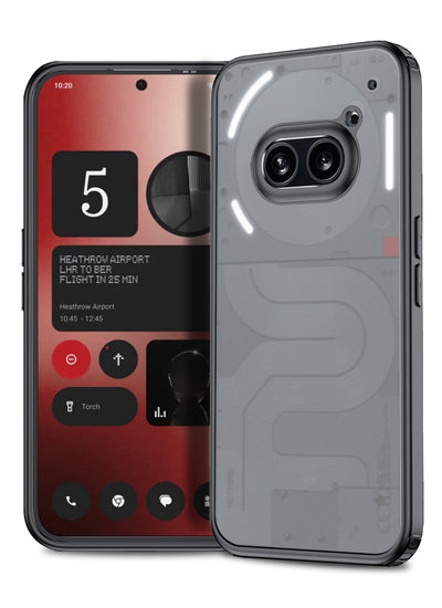 Nothing Phone (2a) Plus 5G, Nothing Phone (2a) 5G (6.7 inch) Back Cover | Rugged Frosted Series, Black