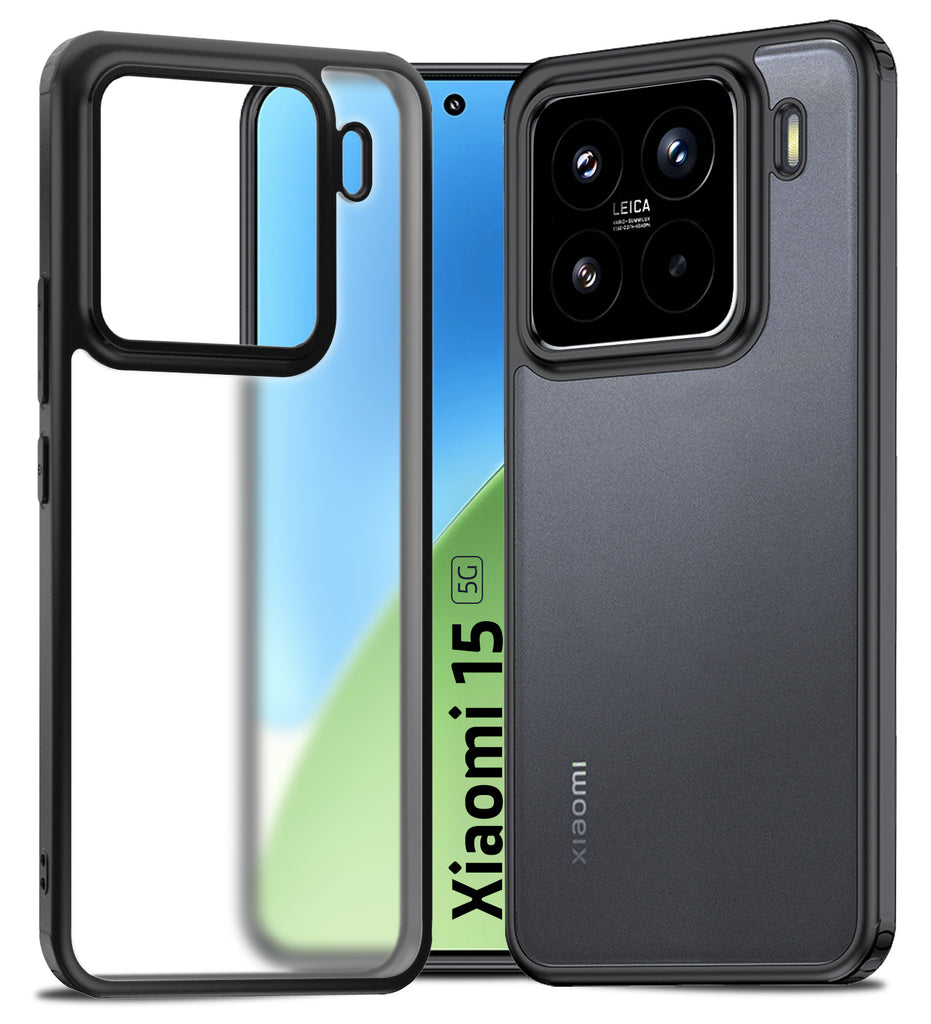 Xiaomi 15 5G (6.36 inch) Back Cover | Rugged Frosted Series, Black