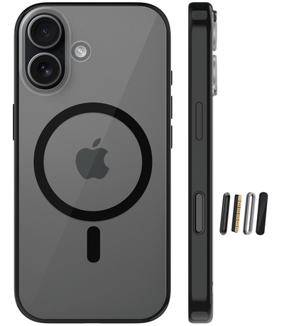 Apple iPhone 17 5G (6.3 inch) Back Cover | Aura MagSnap Series, Space Black