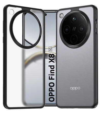 Oppo Find X8 5G (6.59 inch) Back Cover | Rugged Frosted Series, Black