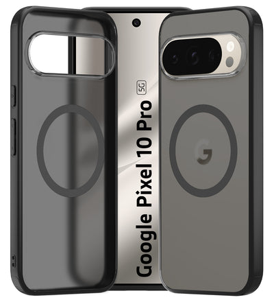 Google Pixel 10 Pro 5G (6.3 inch) Back Cover | Rugged Frosted MagSnap Series, Black