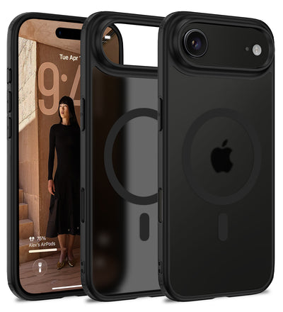 Apple iPhone Air, iPhone 17 Air 5G (6.9 inch) Back Cover | Rugged Frosted MagSnap Series, Space Black
