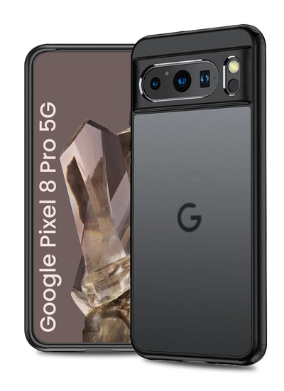 Google Pixel 8 Pro 5G (6.7 inch) Back Cover | Rugged Frosted Series, Black