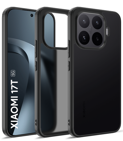 Pre Order, [Estimated Shipping Date: 15 June 2026], Xiaomi 17T 5G (6.59 inch) Back Cover | Rugged Frosted Series, Black