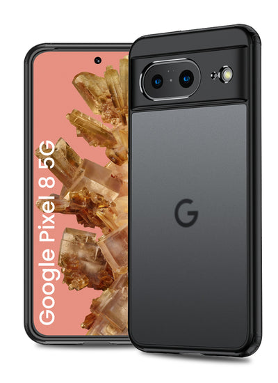Google Pixel 8 5G (6.17 inch) Back Cover | Rugged Frosted Series, Black