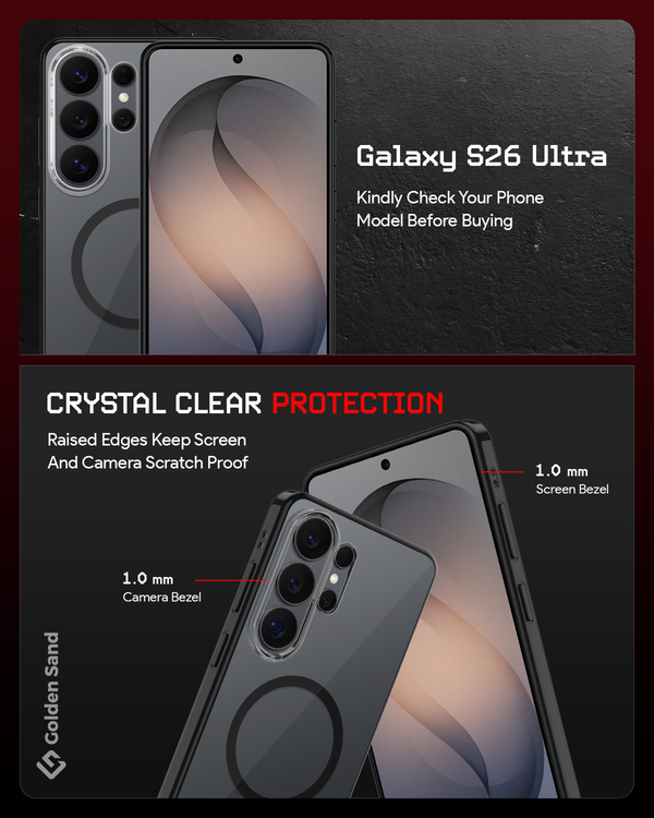 Samsung Galaxy S26 Ultra 5G (6.9 inch) Back Cover | Aura MagSnap Series, Cobalt Black