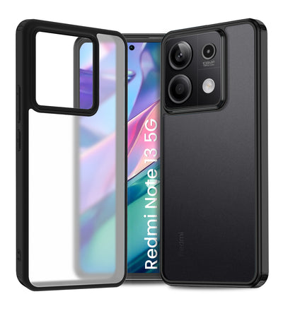 Redmi Note 13 5G (6.67 inch) Back Cover | Rugged Frosted Series, Black