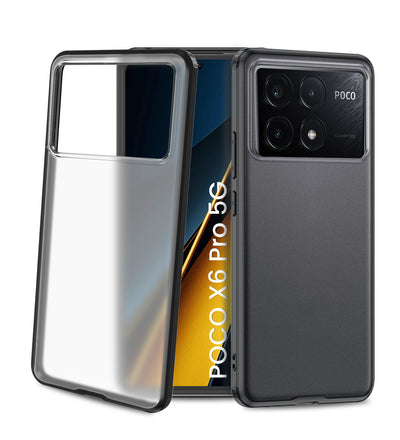 Poco X6 Pro 5G (6.67 inch) Back Cover | Rugged Frosted Series, Black