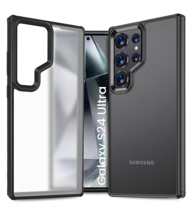 Samsung Galaxy S24 Ultra 5G (6.8 inch) Back Cover | Rugged Frosted Series, Black