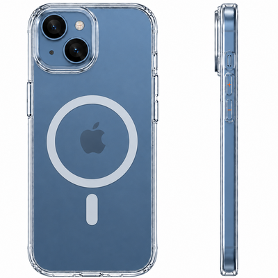 Ultra Crystal with MagSafe, Anti-Yellow Slim Transparent Stylish Hard Back Cover for Apple iPhone 15, 6.1 inch, (PC | Clear)