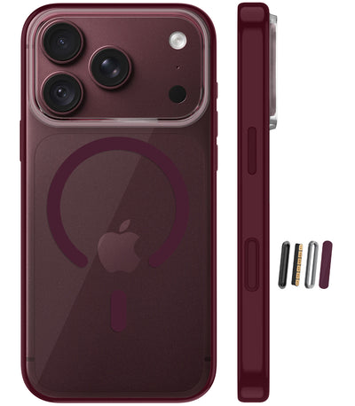 Apple iPhone 18 Pro Max 5G (6.9 inch) Back Cover | Aura MagSnap Series, Burgundy