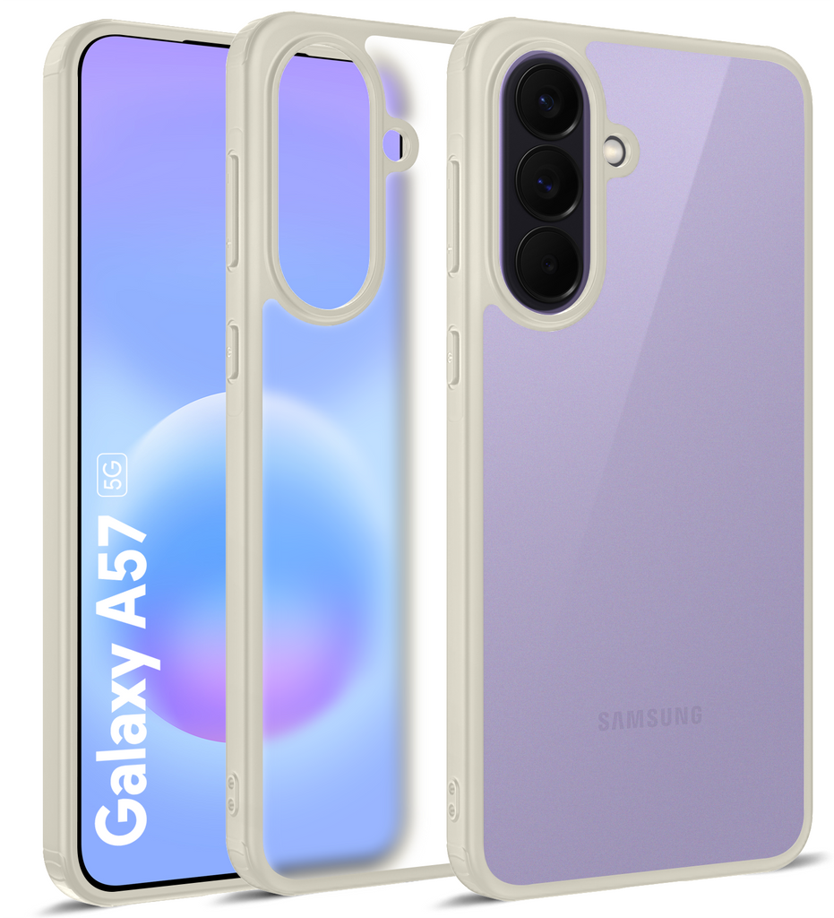 Samsung Galaxy A57 5G (6.72 inch) Back Cover | Rugged Frosted Series, Awesome Ivory