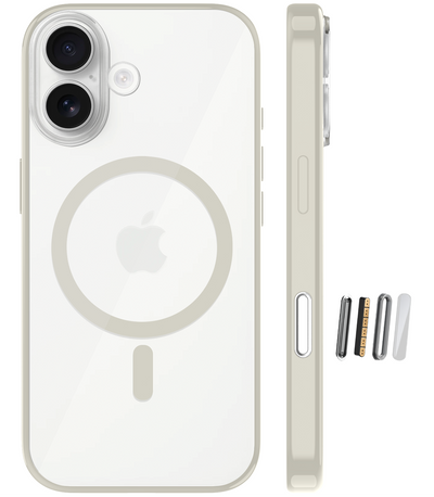 Apple iPhone 17 5G (6.3 inch) Back Cover | Aura MagSnap Series, Cloud White
