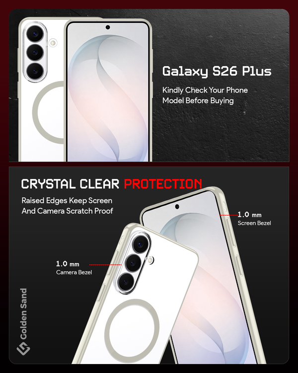 Samsung Galaxy S26 Plus 5G (6.7 inch) Back Cover | Aura MagSnap Series, Silver Shadow