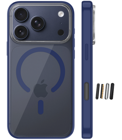 Apple iPhone 17 Pro Max 5G (6.9 inch) Back Cover | Aura MagSnap Series, Deep Blue