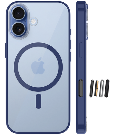 Apple iPhone 17 5G (6.3 inch) Back Cover | Aura MagSnap Series, Deep Blue
