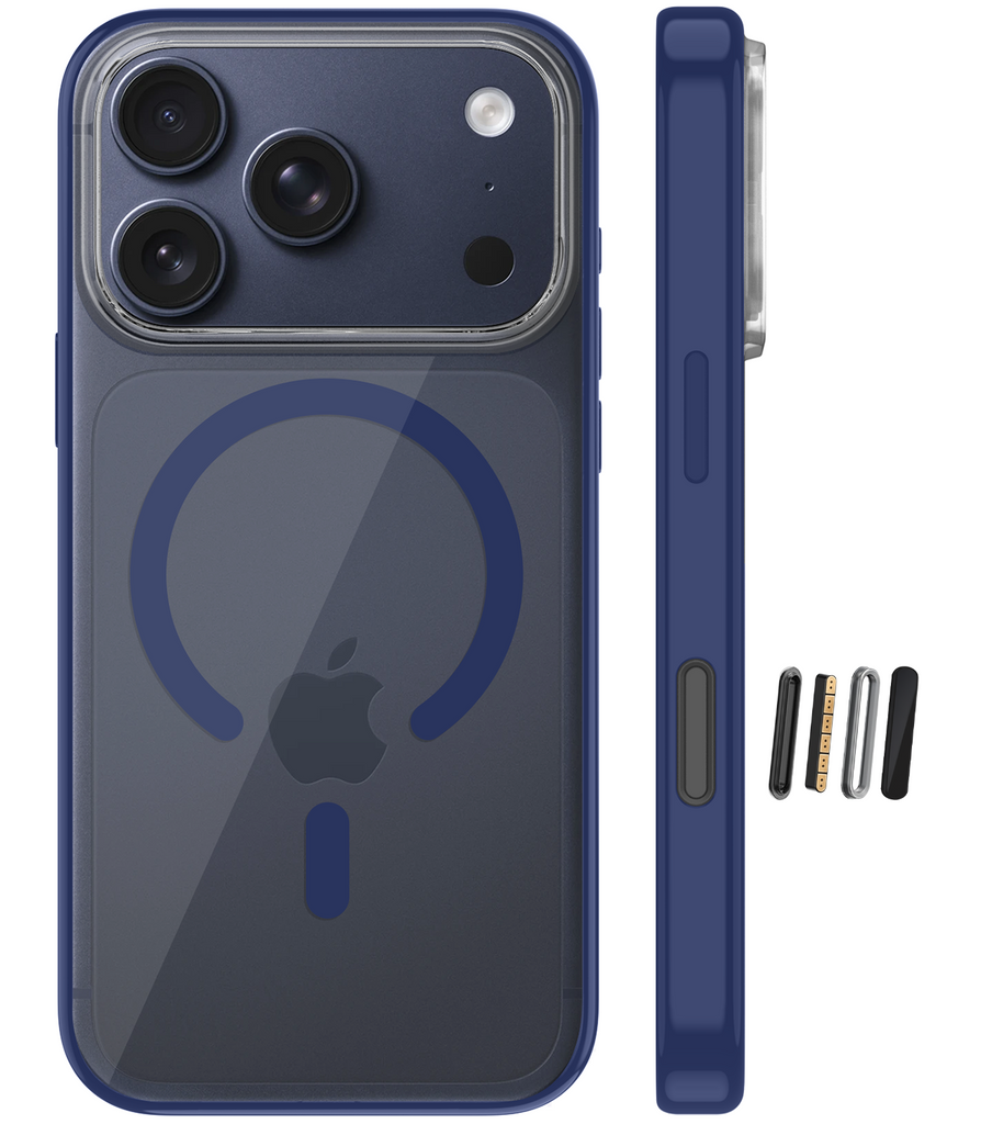 Apple iPhone 17 Pro 5G (6.3 inch) Back Cover | Aura MagSnap Series, Deep Blue