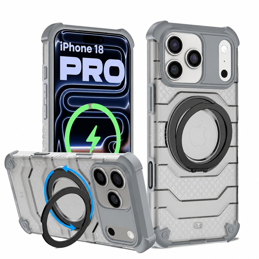 Apple iPhone 18 Pro (6.3 inch) Back Cover | Explorer Series, [Magsafe Compatible], Ivory Silver