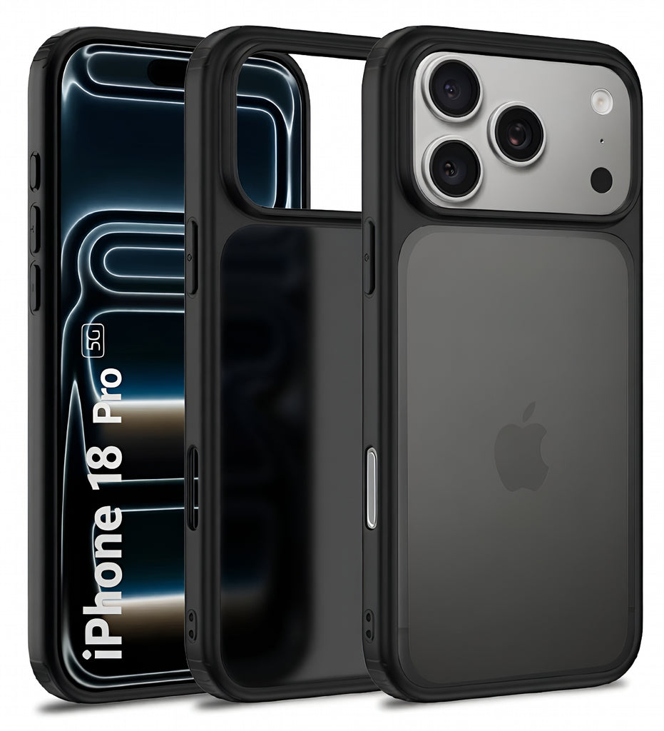 Apple iPhone 18 Pro 5G, 6.3 inch Rugged Frosted Back Cover