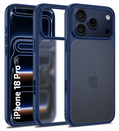 Apple iPhone 18 Pro 5G, 6.3 inch Rugged Frosted Back Cover