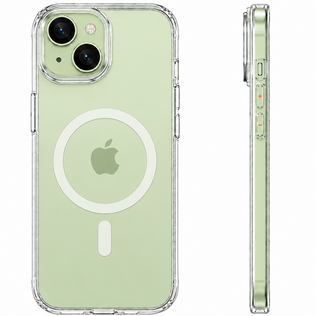 Ultra Crystal with MagSafe, Anti-Yellow Slim Transparent Stylish Hard Back Cover for Apple iPhone 15 Plus, 6.7 inch, (PC | Clear)