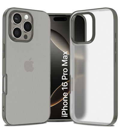 Apple iPhone 16 Pro Max (6.9 inch) Back Cover | Rugged Frosted Series, Grey