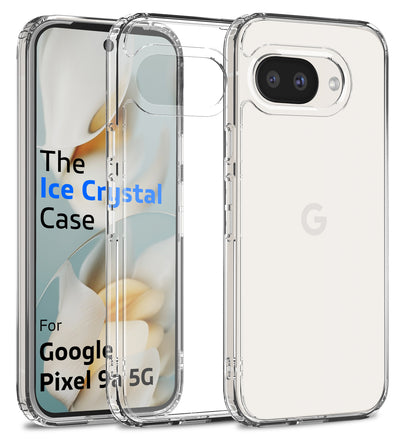 Google Pixel 9A 5G (6.285 inch) Back Cover | Ice Crystal Series, Crystal Clear