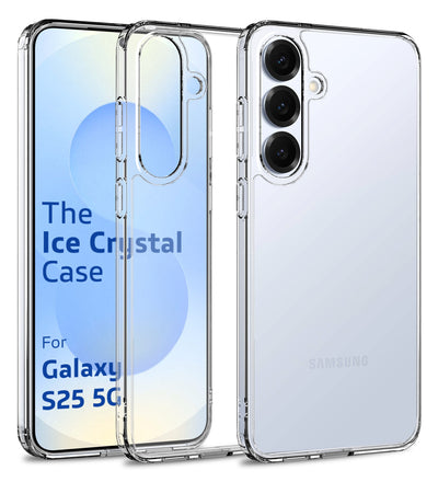 Samsung Galaxy S25 5G (6.2 inch) Back Cover | Ice Crystal Series, Crystal Clear