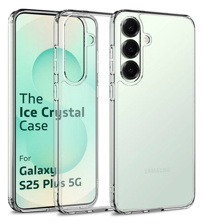 Samsung Galaxy S25 Plus 5G (6.7 inch) Back Cover | Ice Crystal Series, Crystal Clear
