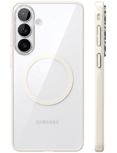 Samsung Galaxy S26 5G (6.3 inch) Back Cover | Aura MagSnap Series, Silver Shadow