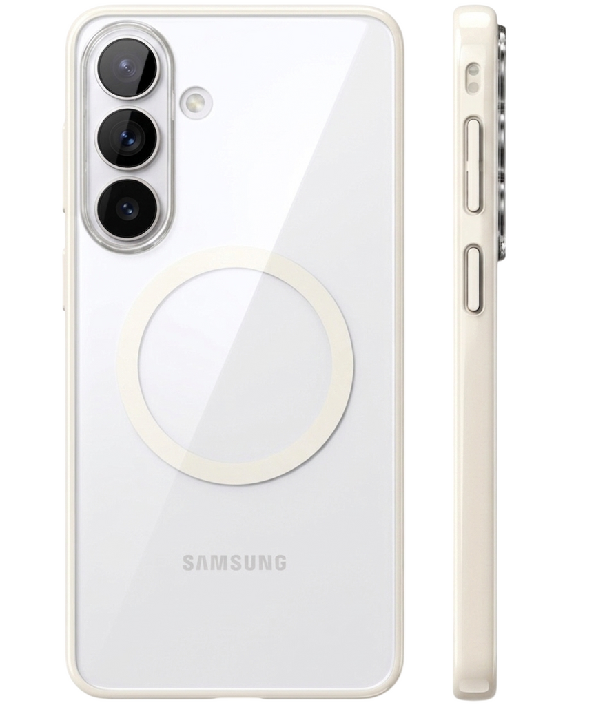 Samsung Galaxy S26 Plus 5G (6.7 inch) Back Cover | Aura MagSnap Series, Silver Shadow