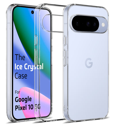Google Pixel 10 5G (6.3 inch) Back Cover | Ice Crystal Series, Crystal Clear