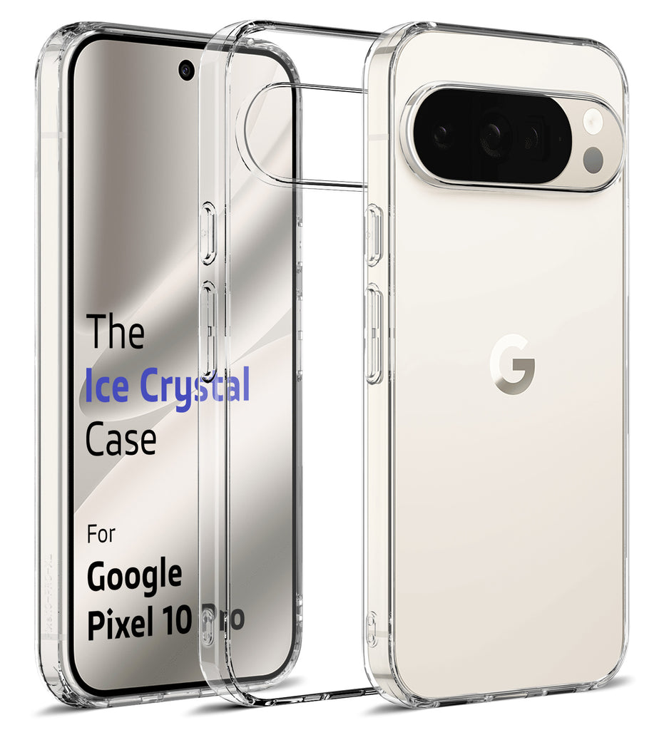 Google Pixel 10 Pro 5G (6.3 inch) Back Cover | Ice Crystal Series, Crystal Clear