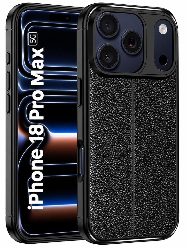 Apple iPhone 18 Pro Max 5G, 6.9 inch Leather Texture Back Cover