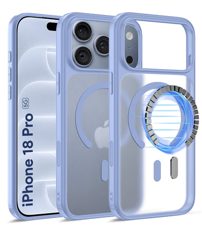 Apple iPhone 18 Pro 5G (6.3 inch) Back Cover | Rugged Frosted MagSnap Series, Glacier Blue