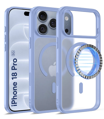 Apple iPhone 18 Pro 5G (6.3 inch) Back Cover | Rugged Frosted MagSnap Series, Glacier Blue