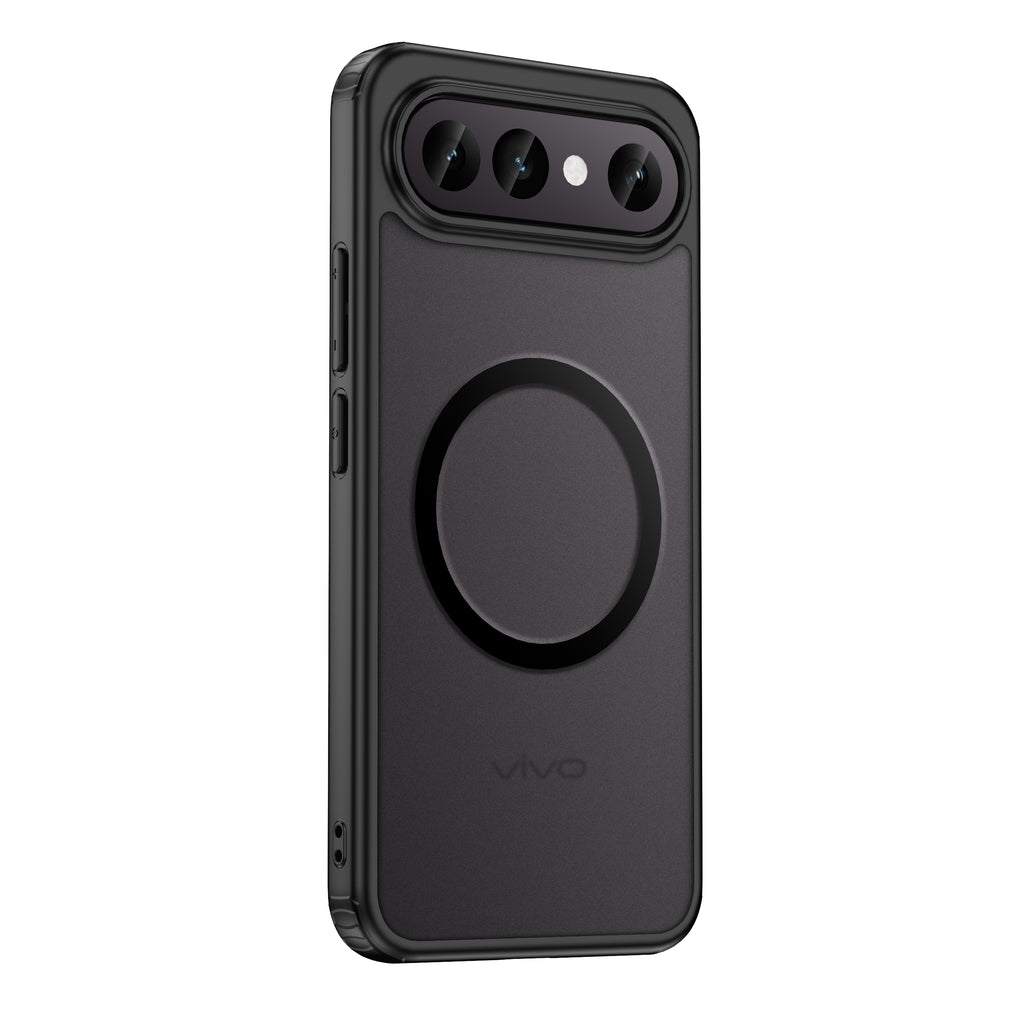 Pre Order, [Estimated Shipping Date: 10 June 2026], Vivo X300 FE 5G (6.31 inch) Back Cover | Rugged Frosted MagSnap Series, Black